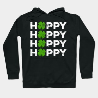 Kids Girls Heart St Patricks Day Shamrock Irish Hoodie